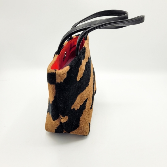 Bellina Duncan Tiger Velour Embroidered Purse - Picture 2 of 6